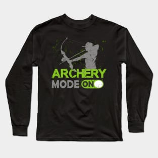 Archery Mode on Archer Gifts Long Sleeve T-Shirt